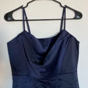 Topshop Navy Formal Mini Dress Size 6